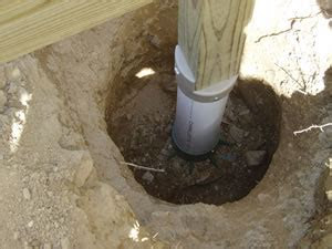 easy deck footings  great  sheds construction