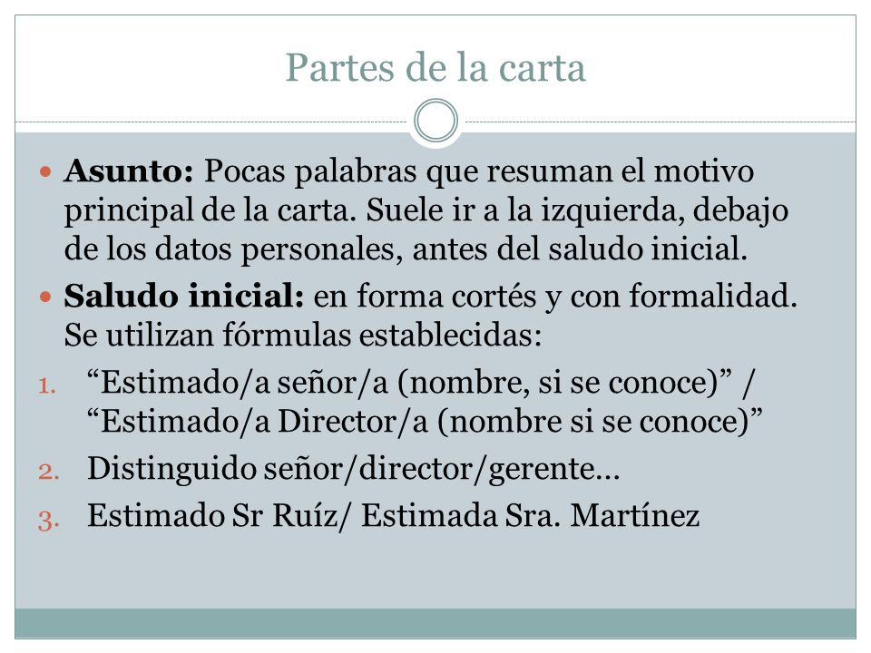 La carta formal. - ppt video online descargar