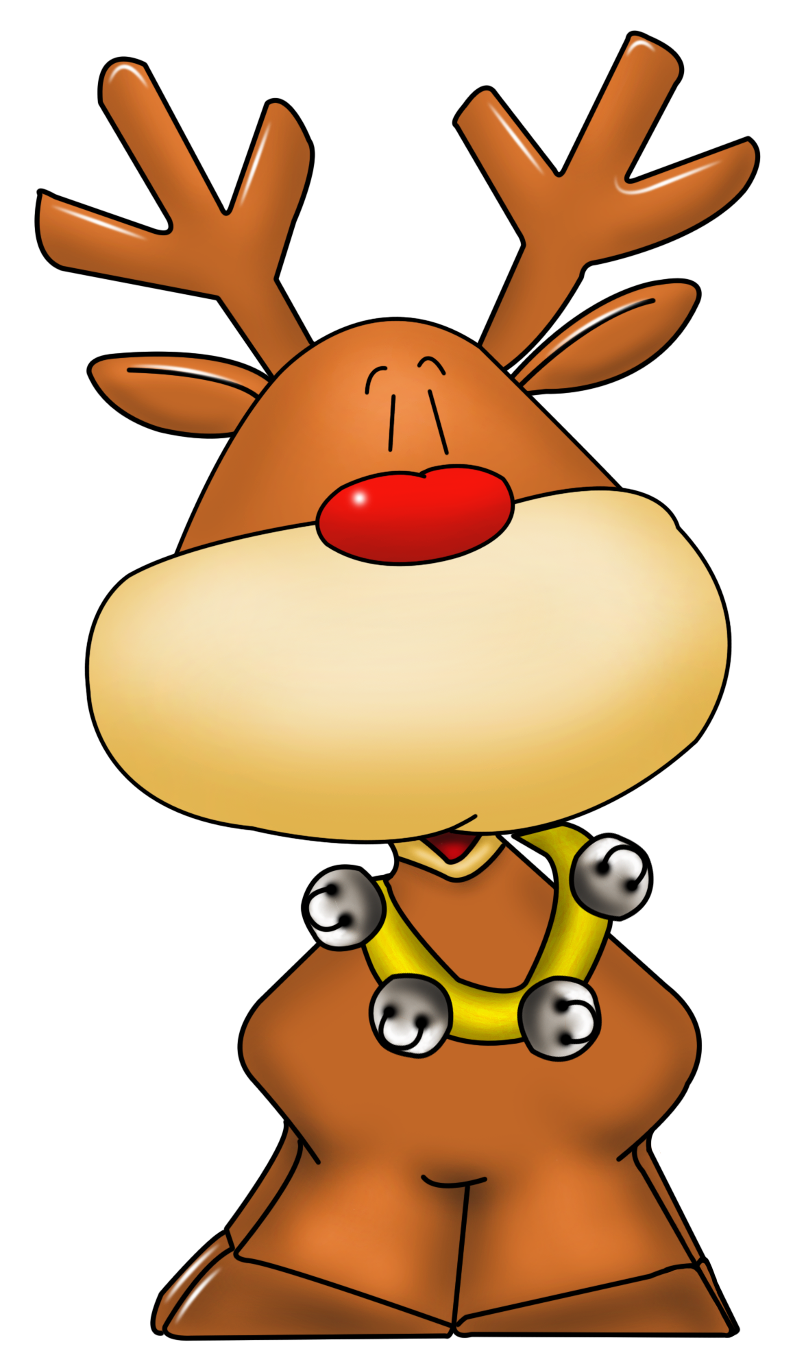 Transparent background rudolph clipart free