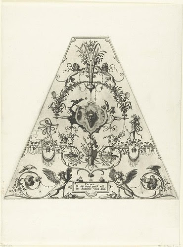 Trapeziumvormige vlakdecoratie