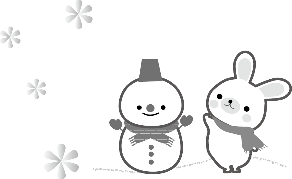 冬のイラスト 雪だるま 無料イラストフリー素材