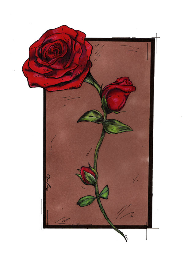 rose tattoo stencils