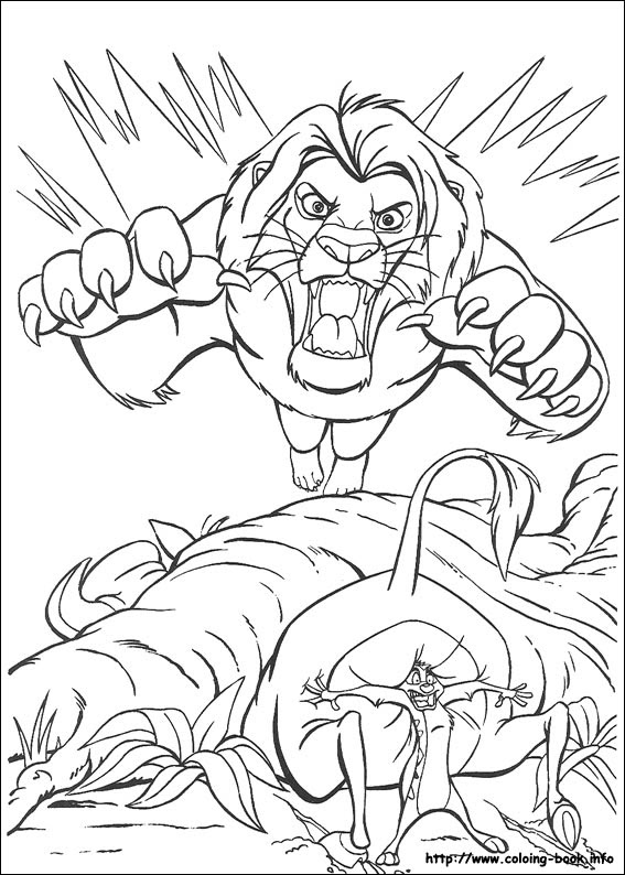 the lion king coloring picture