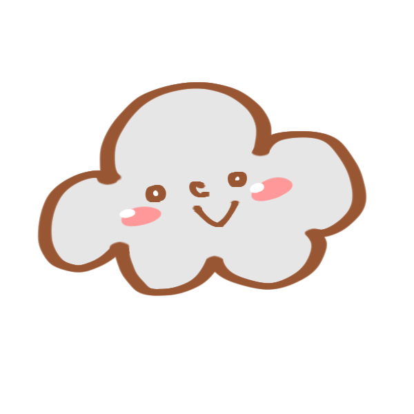 曇りの日のマークのイラスト かわいいフリー素材が無料のイラストレイン