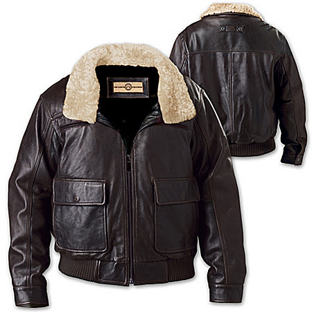 Wing Command Men's Leather Aviator Jacket