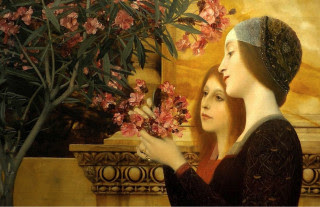 Gustav Klimt, Two Girls with Oleander
