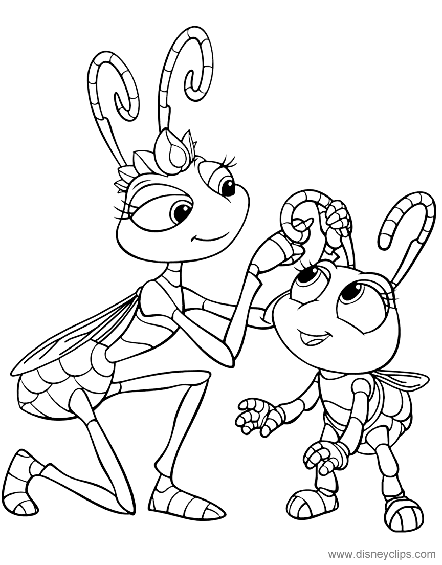 Download A Bug's Life Coloring Pages | Disneyclips.com