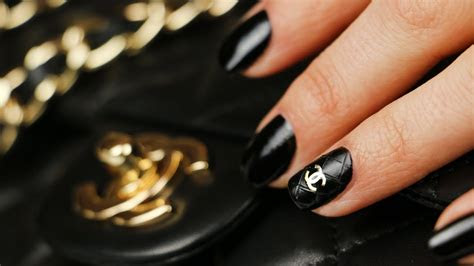 chanel quilted  nail art youtube