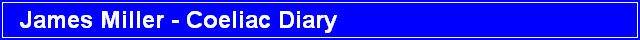 James Miller - Coeliac Diary