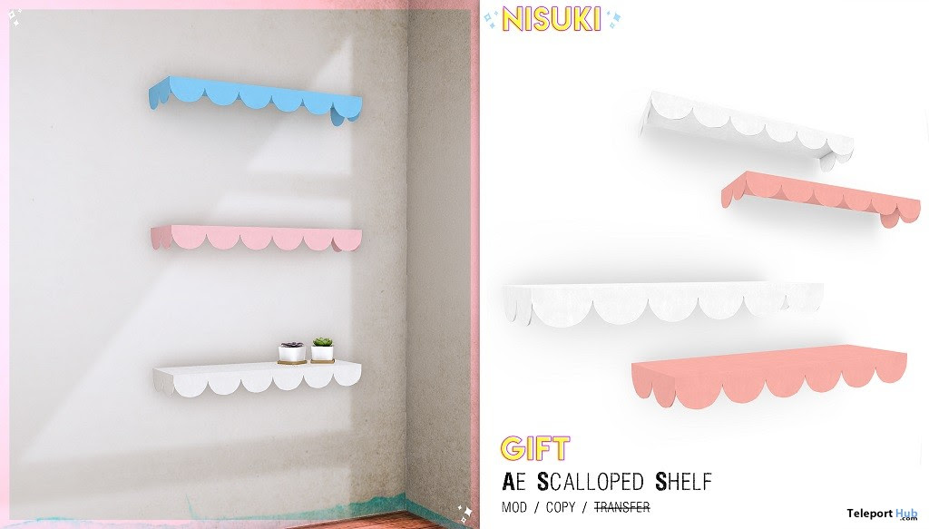 Scalloped Shelf July 2018 1L Promo Gift by Nisuki - Teleport Hub - teleporthub.com