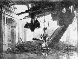 El pavoroso incendio de la Aduana en 1922