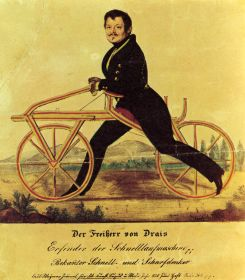 The first bicycle on record