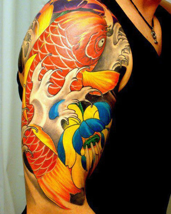 Tatouage carpe Koi les 20 plus beaux tatouages de ko s Tatouage carpe Koi les 20 plus beaux tatouages de ko s