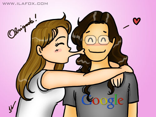 beijo no rosto ilustração by ila fox