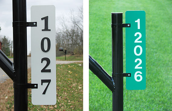 Mailbox Address Signs | Reflective Address Signs For Mailboxes
