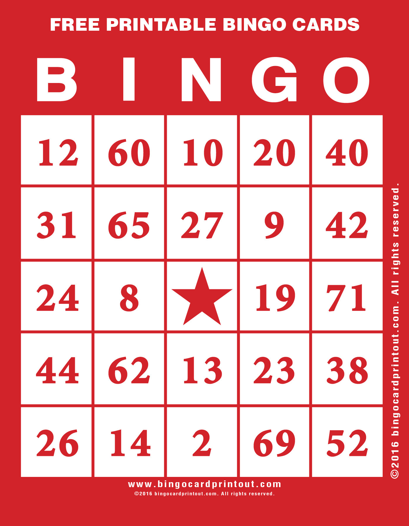 Printable Bingo Cards From Bingocardprintout Com