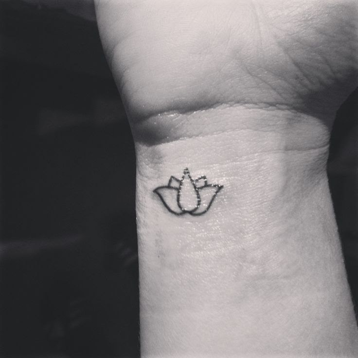 Simple Lotus Flower Tattoo