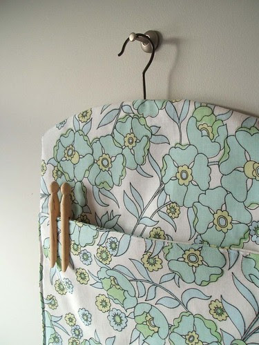 recycled fabric peg bag