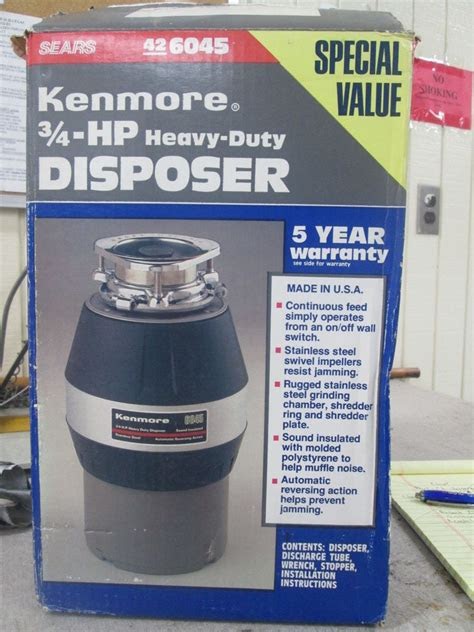 PDF Kenmore 6045 Garbage Disposal Manual