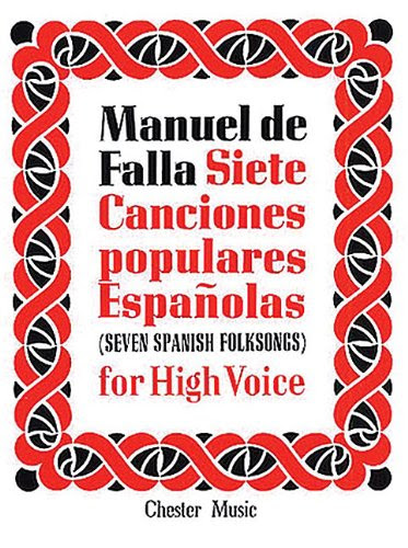FALLA  SEVEN CANCIONES POPULARES ESPANOLAS  HIGH VOICE/PF  (SP F)From MUSIC SALES AMERICA