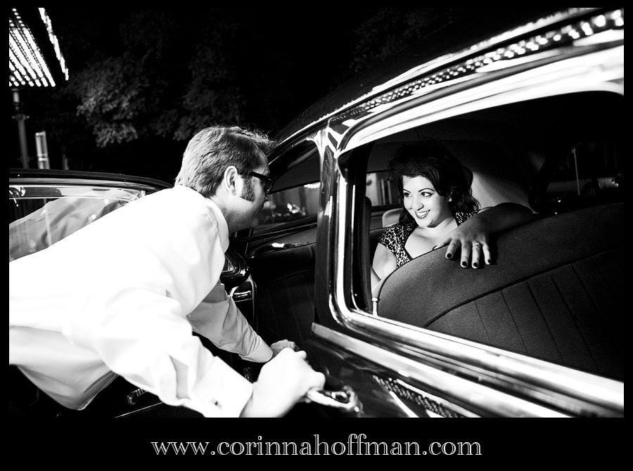 Jacksonville FL Wedding Photographer,Engagement Session Pictures,Vintage Car,Fifties Themed Session,Pin Up,Florida Theater,Johnny Angels Diner,Lizz