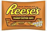 Reese's Peanut Butter Cups, Snack Size, 10.5-Ounce Packages (Pack of 6)