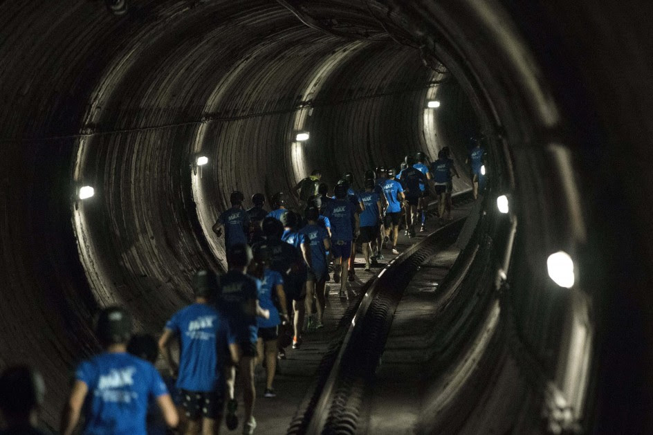 Carrera en el metro de Barcelona 