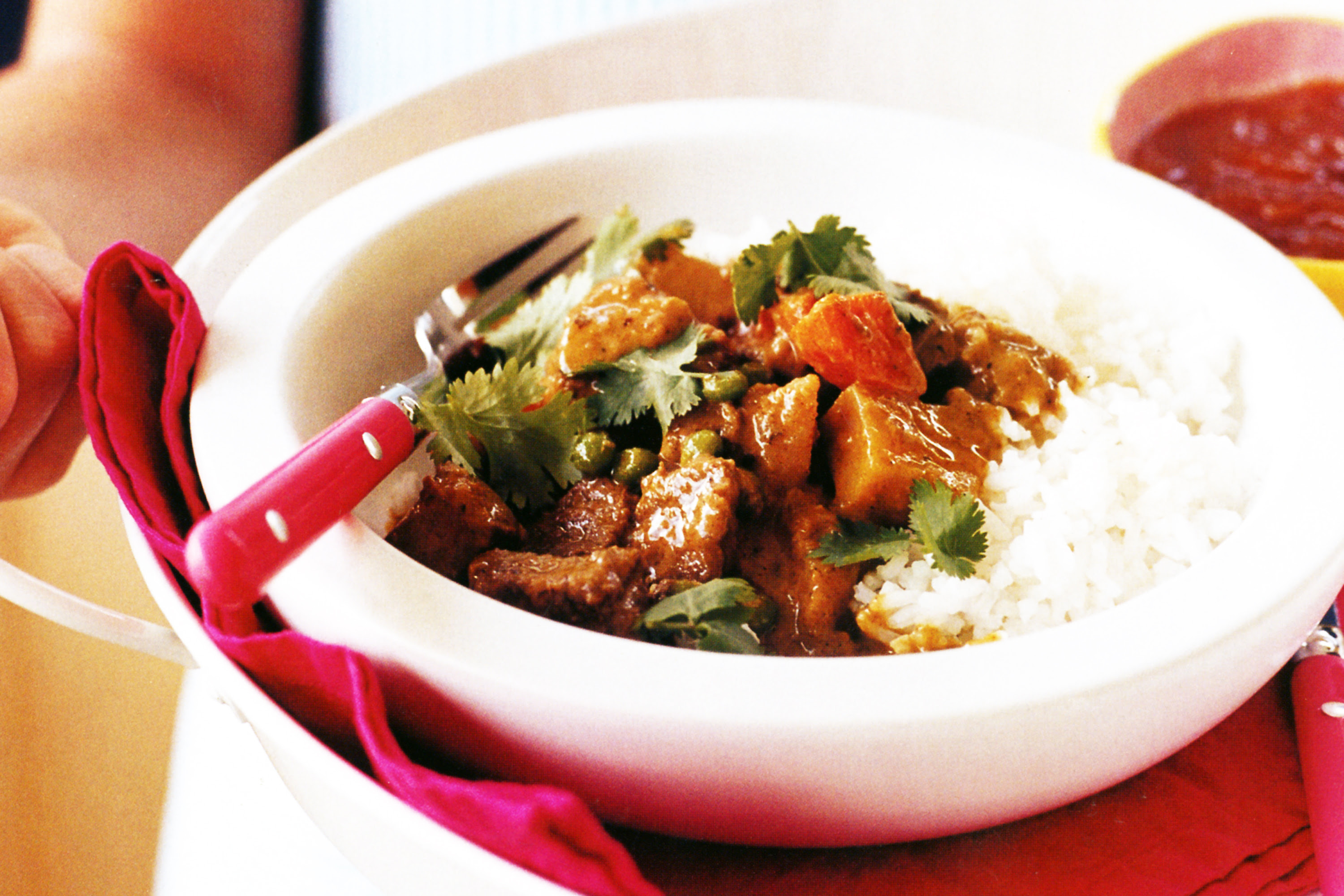 Quick lamb curry