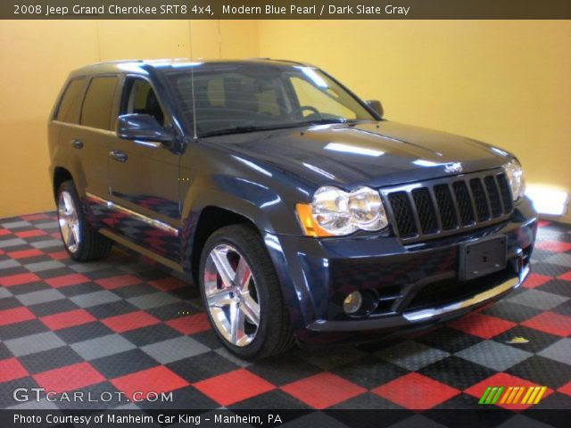 Modern Blue Pearl 08 Jeep Grand Cherokee Srt8 4x4 Dark Slate Gray Interior Gtcarlot Com Vehicle Archive