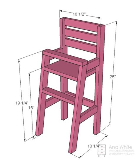 free high chair woodworking plans