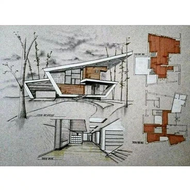 Trend Masa Kini Sketsa Arsitektur, Inspirasi Baru!