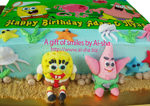 Birthday Cake Edible Image Spongebob