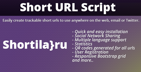 CodeCanyon - Shortila}ru v1.0.5 - Short URL Script