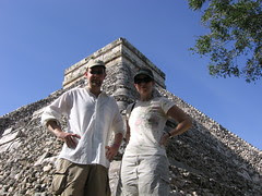 Hermanos en Chichen Itza