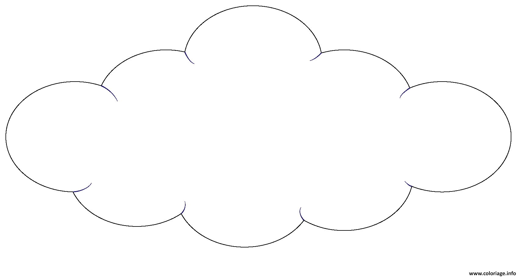 Coloriage Nuage Nature dessin