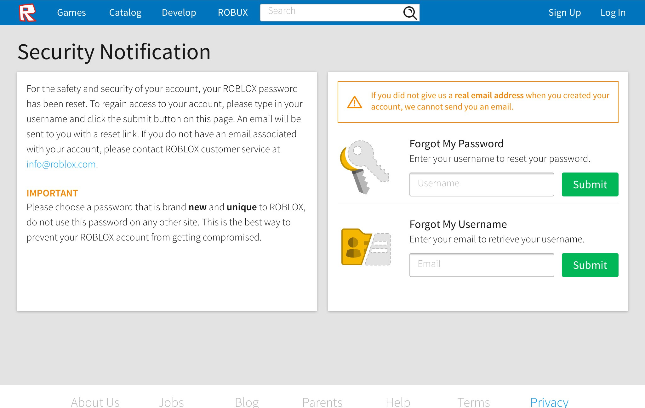 Fuck The Roblox Security Notification - edit screenshot http i imgur com ht0ilot jpg