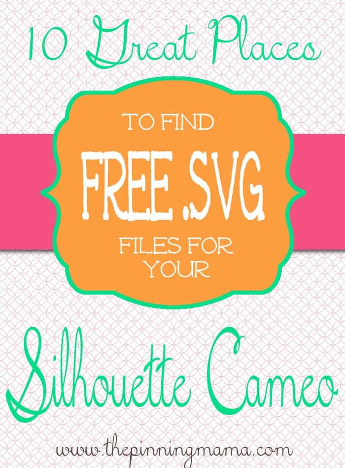 Download Free svg files for silhouette cameo
