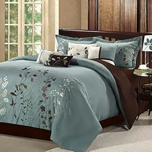 Amazon.com - 8 Piece Modern Bedding Comforter Set in