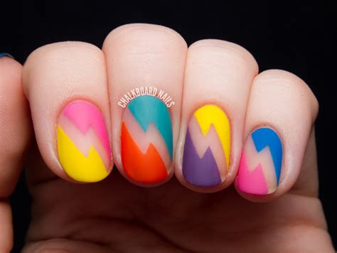 bold bolts deborah lippmann  rewind nail art