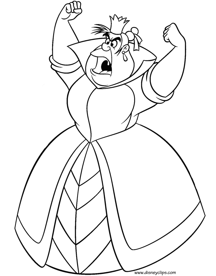 red queen alice in wonderland coloring pages  clip art library