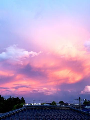 ピンクやオレンジの夕焼け 注目の空の写真 ウェザーニュース
