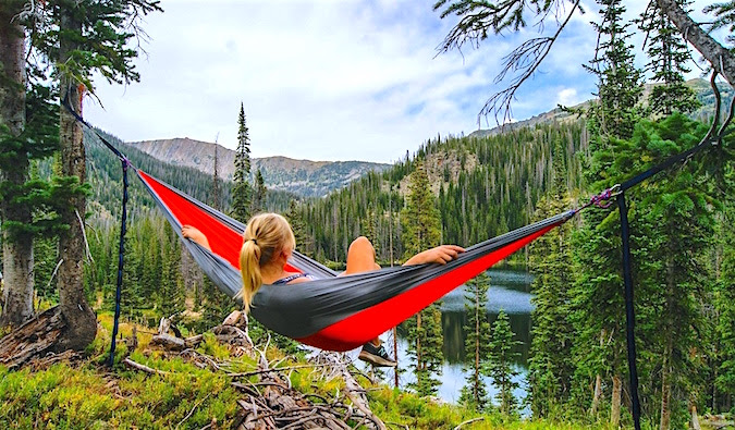 person on a dream vacation