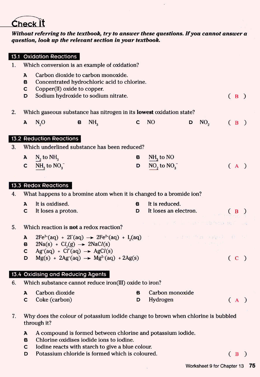the periodic pdf understanding table Matters Chemistry (old Workbook Teacher's  Edition