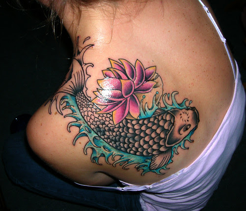 Koi Japannese Tattoo Design