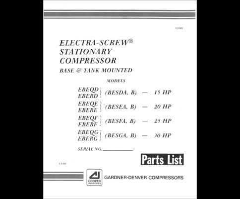 Gardner Denver Compressor Service Manual