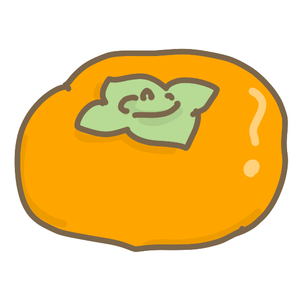 柿のイラスト かわいいフリー素材が無料のイラストレイン