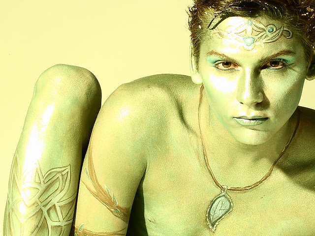 Body Painting art of  Elf
