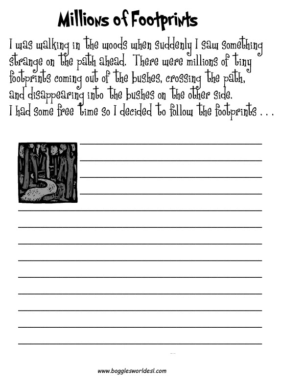 grade 6 creative writing prompts
