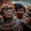 Índios Munduruku no médio Tapajos, novembro de 2014. Foto:  Marcio Isensee e Sá