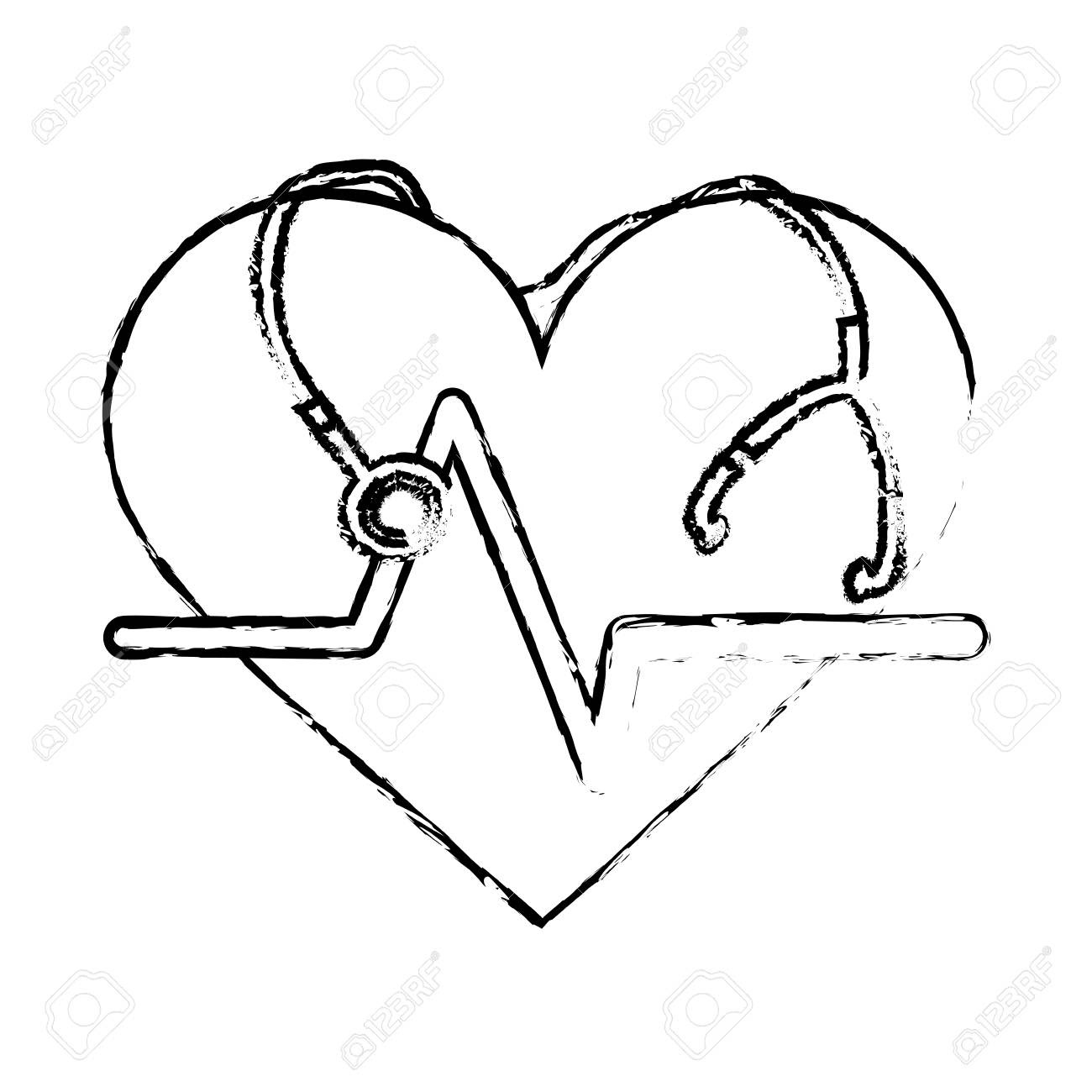Download Stethoscope Drawing Heart at GetDrawings | Free download